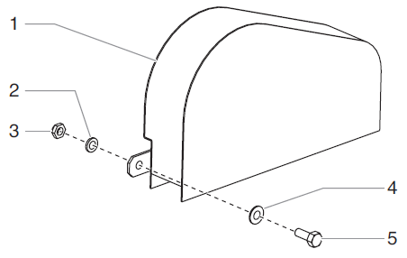 PowrTwin 4900GH Belt Guard Assembly